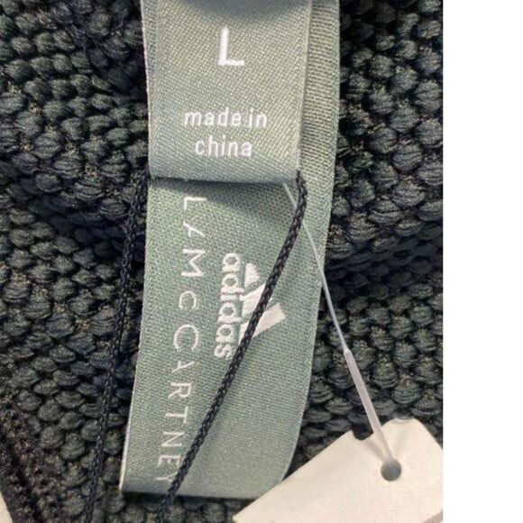ADIDAS by STELLA MCCARTNEY Stretch Jacquard Tank Black - Size Large - NWT - Picture 9 of 9